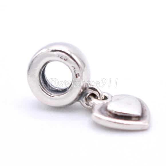 Authentic PANDORA Silver Heart Dangle - 790373 - Picture 9 of 12